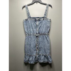 Promesa Blue jean dress 100% cotton Small
